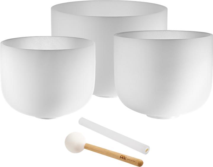 Actual product image Meinl Crystal Singing Bowl Set - 9A/11F/13D (Singing bowl)