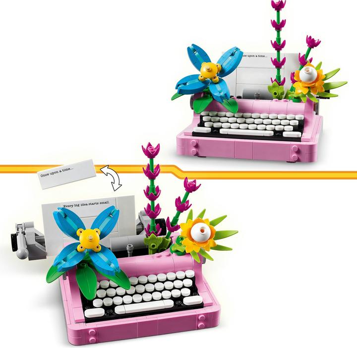 Image du produit LEGO Schreibmaschine mit Blumen (31169, LEGO Creator 3-in-1)