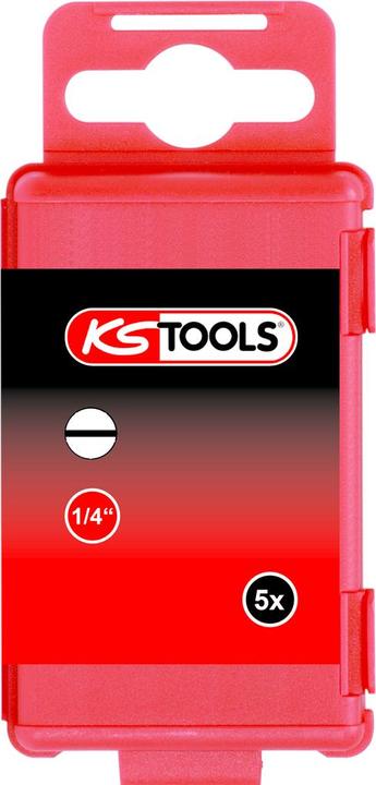 Produktbild KS Tools 1/4" Bit, Länge 75 mm (Schraubschlitz, Sechskant (hexagonal))