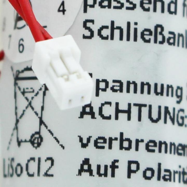 Produktbild AccuCell Ersatzbatterie für DOM Protector (1 Stk., 1/2 AA, 1100 mAh)