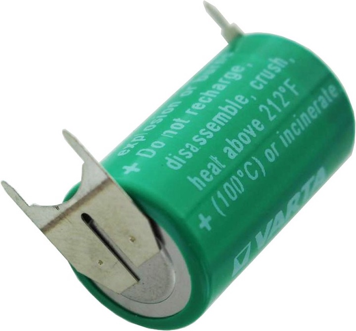 Produktbild Varta Batterie CR1/2AA 6127 mit 3er Print Lötfahne, Pluskontakt 2er, Minus 1er (1 Stk., CR 1/2AA, 950 mAh)