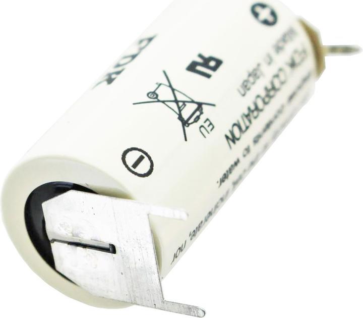 Actual product image Sanyo Battery CR17335SE 3 print terminals, 1 print on +pole, 2 print on -pole (1 pcs., AA, 1800 mAh)