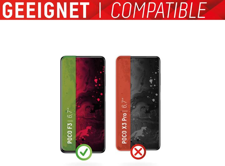 Actual product image Displex Smart Glass, Displayschutzfolie (1 Piece, Xiaomi Poco F3)