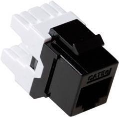 Immagine prodotto ACT CAT6 Keystone Jack non schermato punch down nero. Tipo: C6 Black Keystone utp c6 punchdown bk (Modulo Keystone)