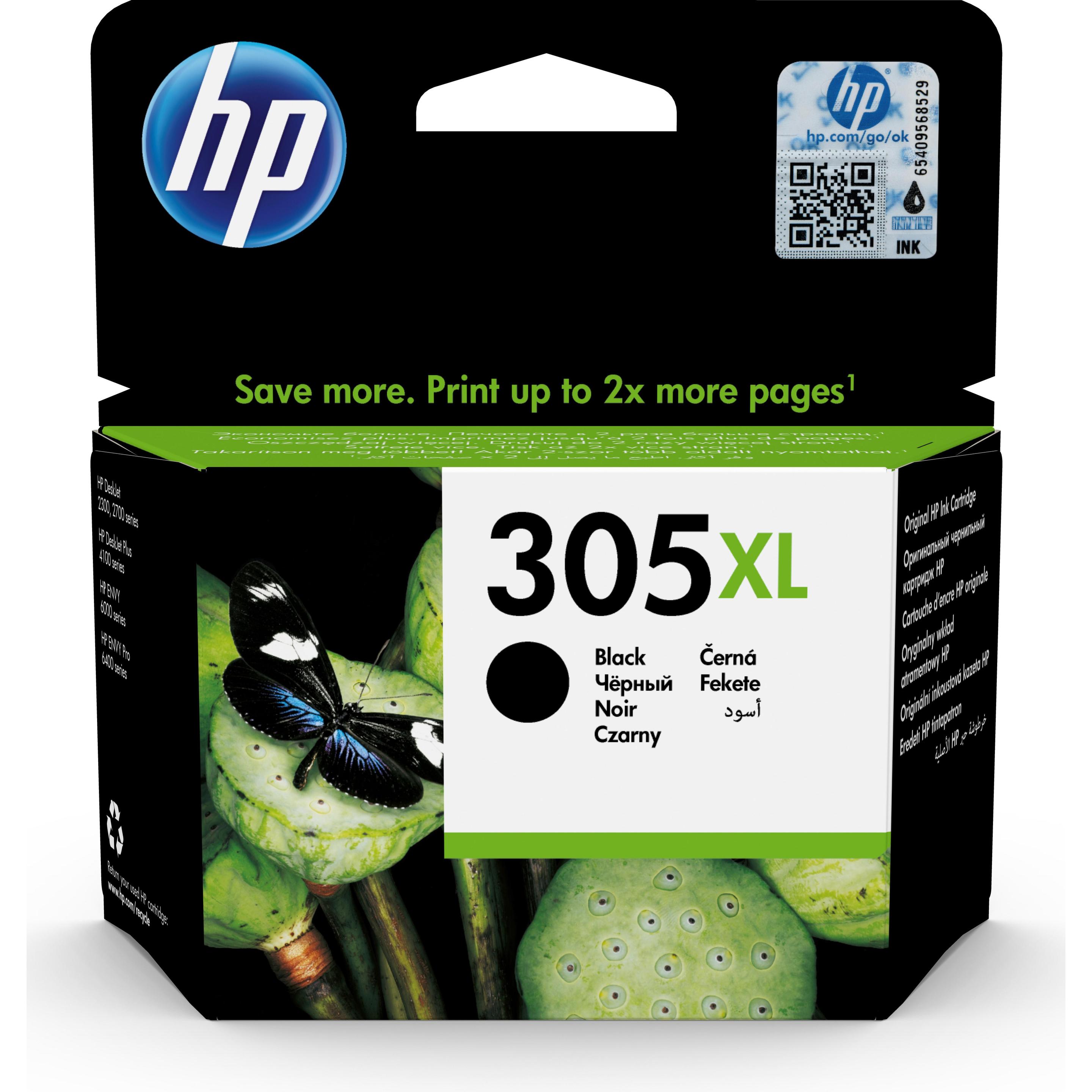 HP, Druckerpatrone, 305XL (BK)