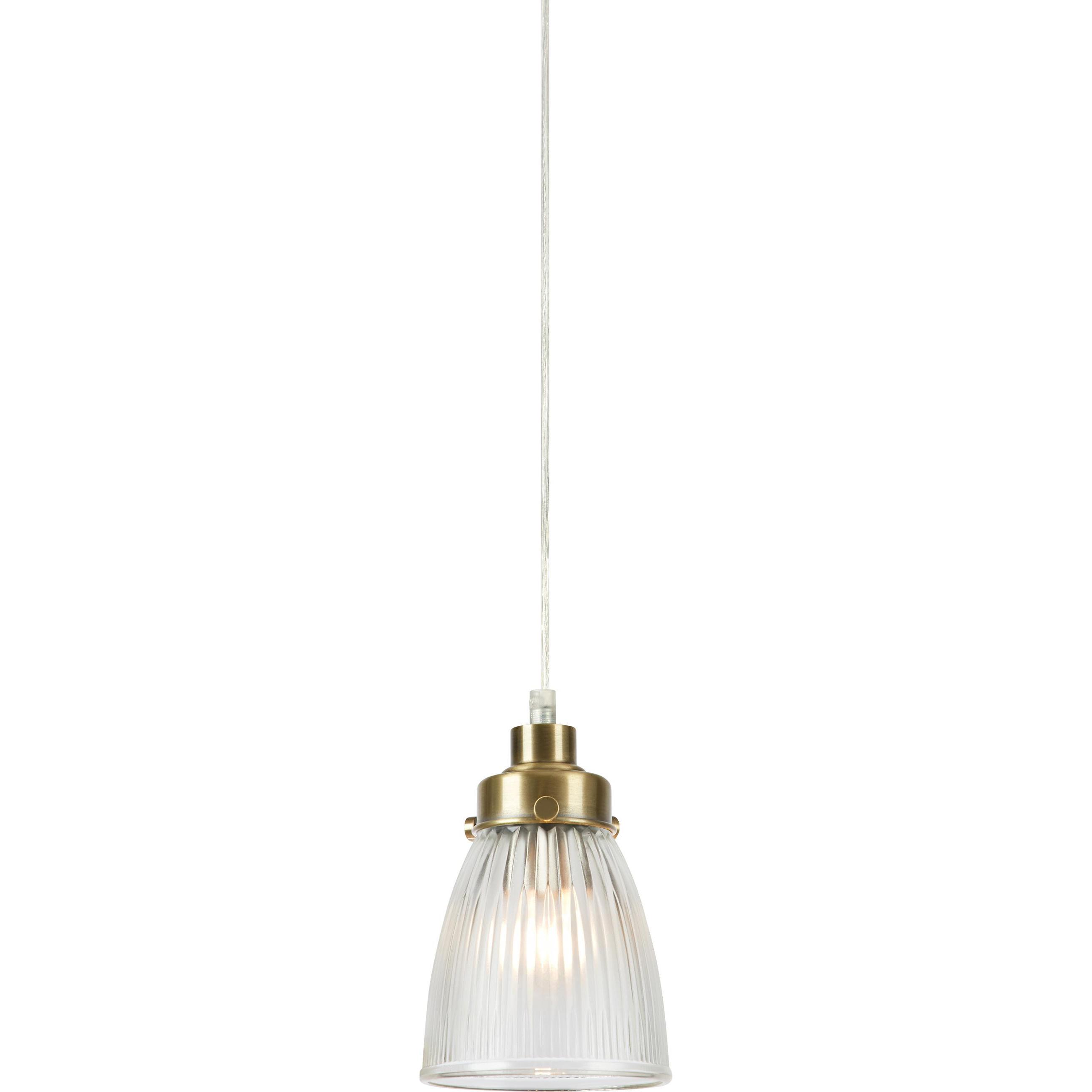 Markslöjd, Lampada a sospensione, BELLIS Pendant 1L Clear/Antique Brass