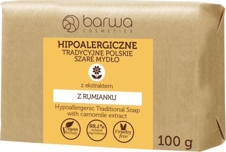Produktbild Barwa Hue - Hypoallergenic traditional Polish gray chamomile soap - 100ML (Hartseife, 100 ml)