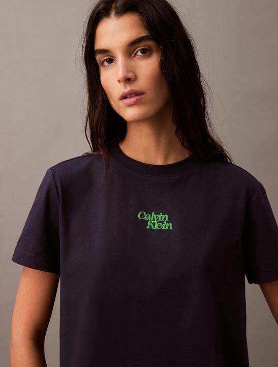 Produktbild Calvin Klein Jeans Ss Flocked Logo Cn Tee (XS)