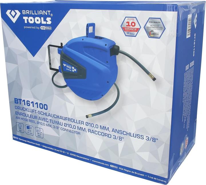 Productafbeelding KS Tools Automatische persluchtslanghaspel Ø 10 mmx 15 m