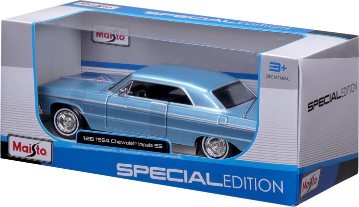 Produktbild Maisto Chevrolet Impala 1964 1/24 blau