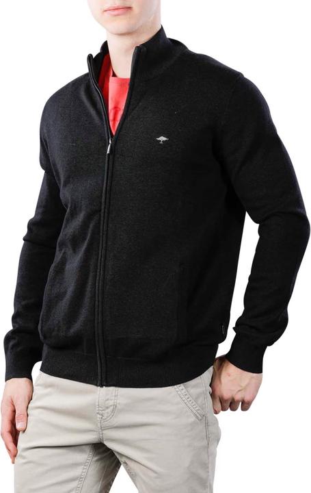 Actual product image Fynch-Hatton Cardigan-Zip Sweater charcoal (XL)