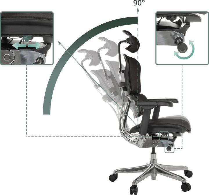 Actual product image Hjh Office Ergohuman Gen2 (45 - 56 cm)