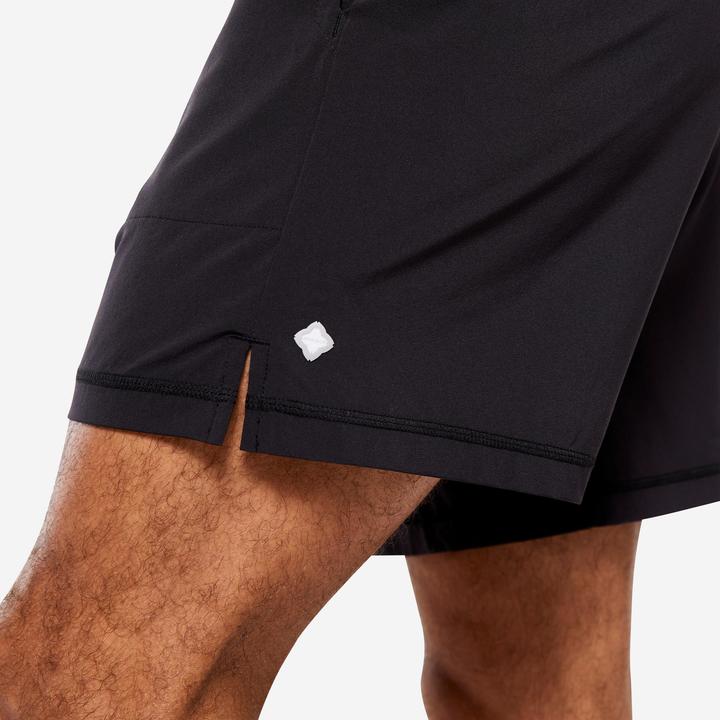 Image du produit Kimjaly Short homme avec slip intégré ultra-léger Hot Yoga - noir (S)