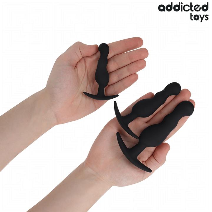 Actual product image Addicted toys - 3ER-SET ANALPLUG MODELL 1
