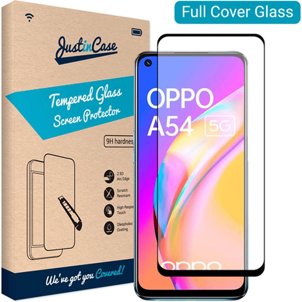Just in Case GehÃ¤rtetes Glas Edge to Edge Displayschutzfolie Oppo A54/A74 5G (1 Stück, Oppo A54), Smartphone Schutzfoli...