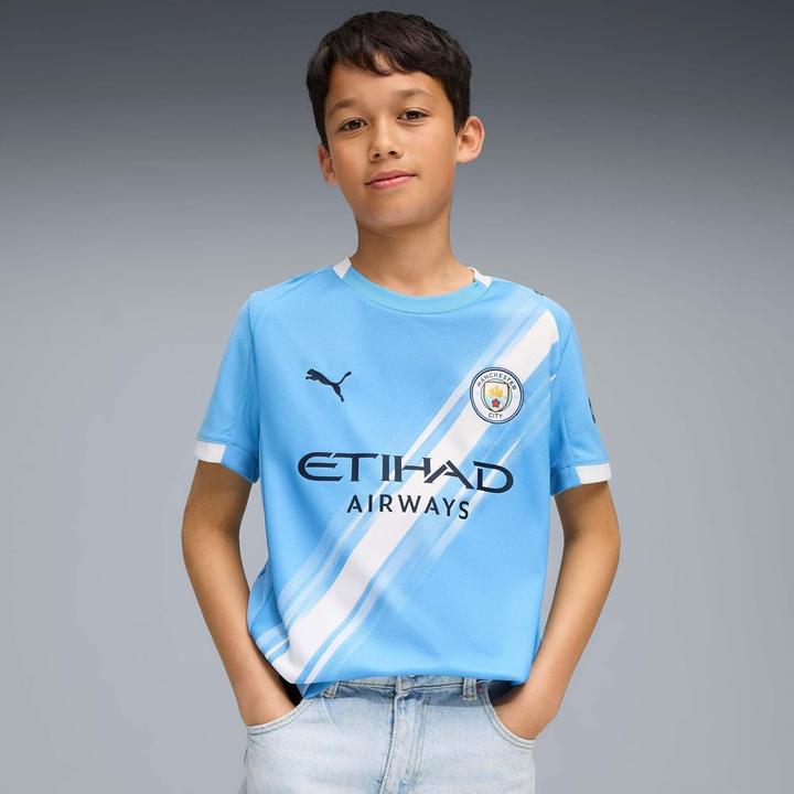 Actual product image Puma MCFC Home Jersey Replica Jr (116)
