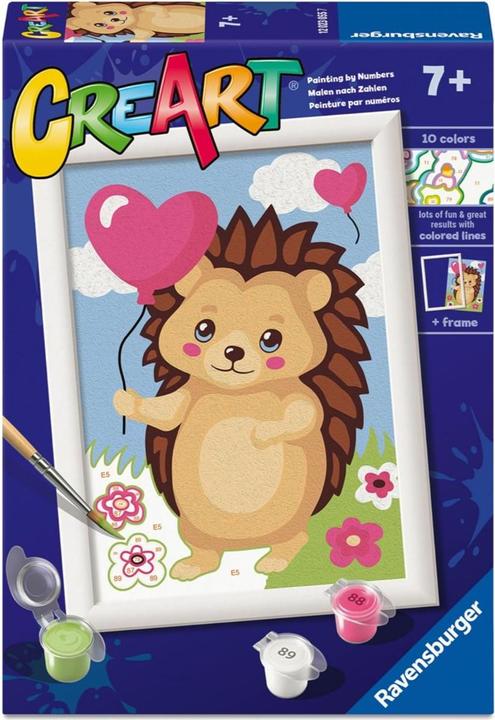Produktbild Ravensburger CreArt, Malen nach Zahlen Kinder - Herziger Igel