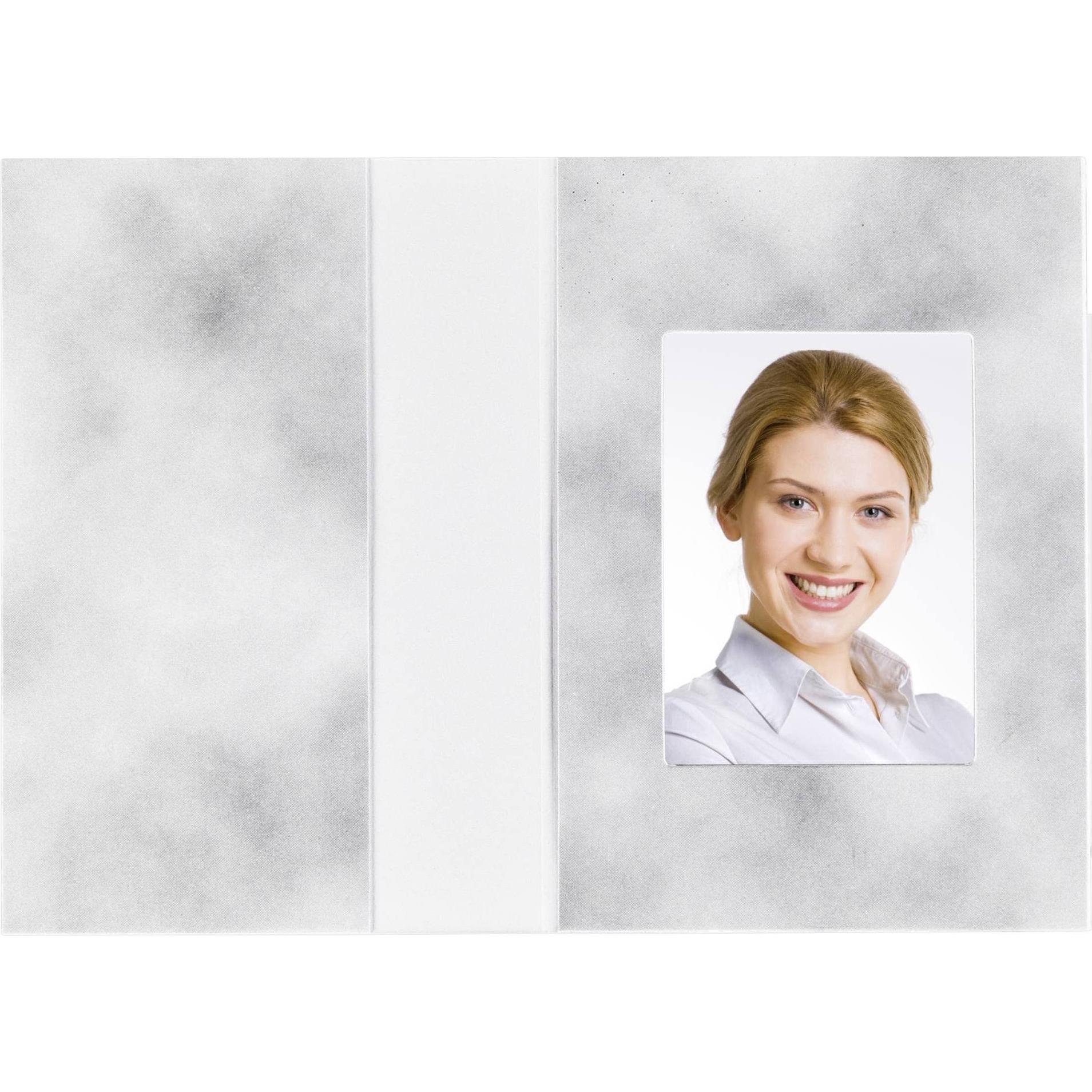 Daiber, Bilderrahmen, 1x100 Passbildmappen Wolkendesign 36x50 mm (3.6 x 5 cm)