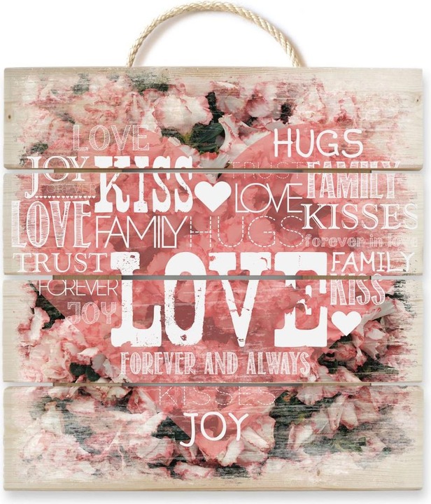 Immagine prodotto Trenddeko Cuore d'amore nel mare di fiori (40 x 41,5 cm)