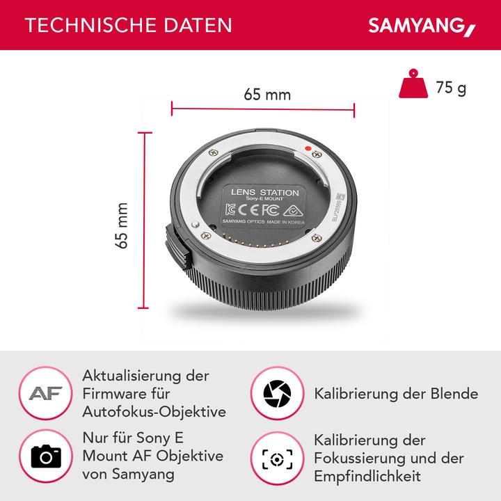 Image du produit Samyang Lens Station (Sony E)