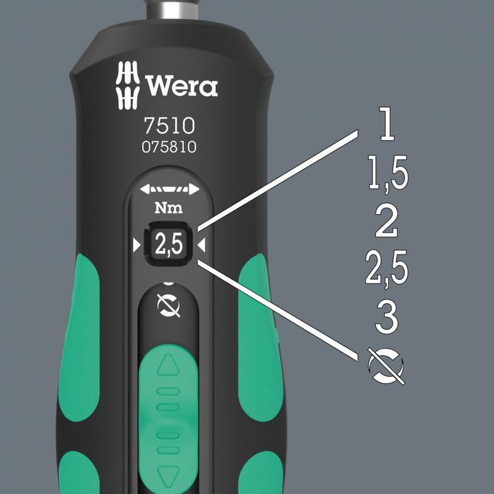 Produktbild Wera 7510 Kraftform Safe-Torque Speed 1-3 Nm (6-Kant)