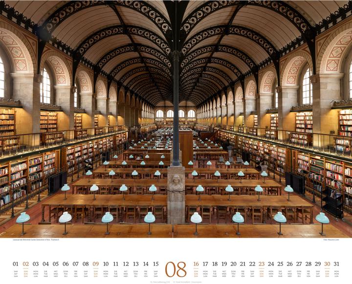 Image du produit Welt der Bücher - Bibliotheken-Kalender 2026 (54 x 48 cm)