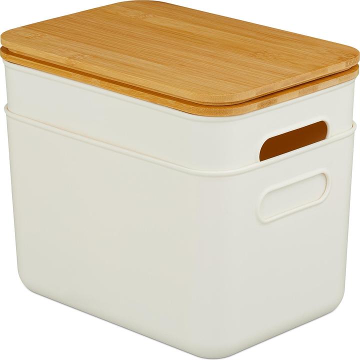 Actual product image Relaxdays 2x storage box (26 cm, 2x)