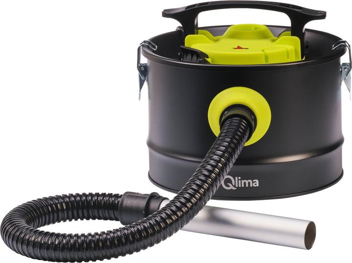 Qlima Aszuiger ASZ 2010 Compact - 800 W - Opvangbak 12 L - Incl. Blaasfunctie en Wasbare Filter - 1,5m Kab (Aschesauger)