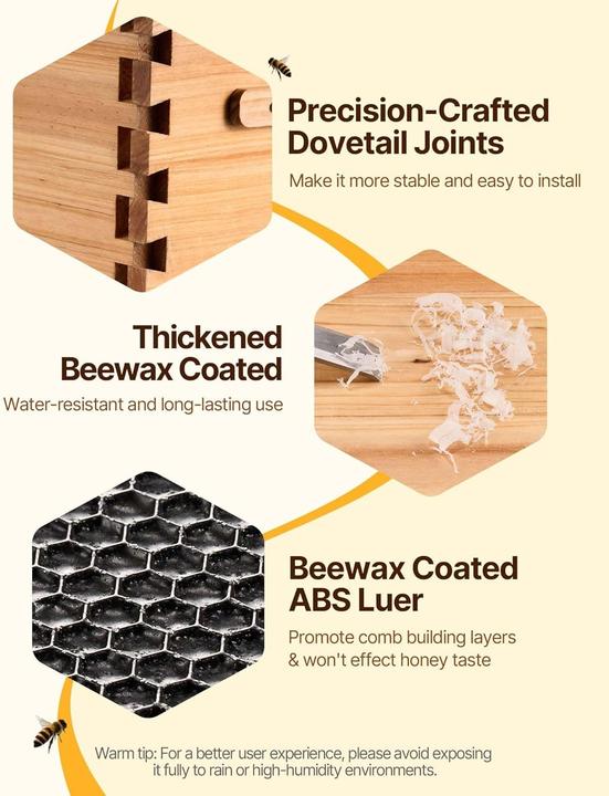 Actual product image Vevor Bee Hive Starter Kit