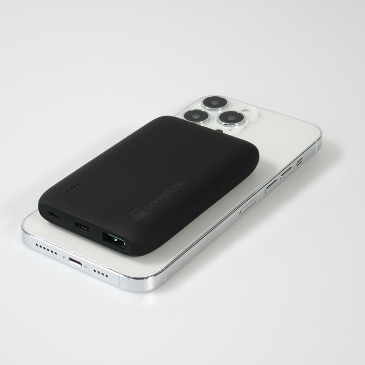 Produktbild PhoneLook 15W kabellose externe MagSafe Qi Batterie Power Bank 5000 mAh Ladegerät (5000 mAh, 20 W)