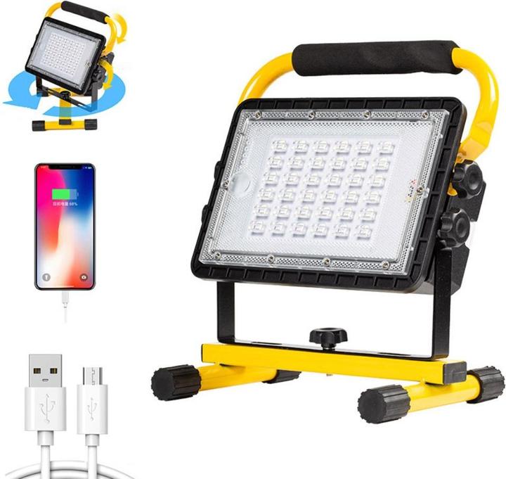 Produktbild Werkstein LED Handscheinwerfer + Powerbank Flutlicht (5000 lm)