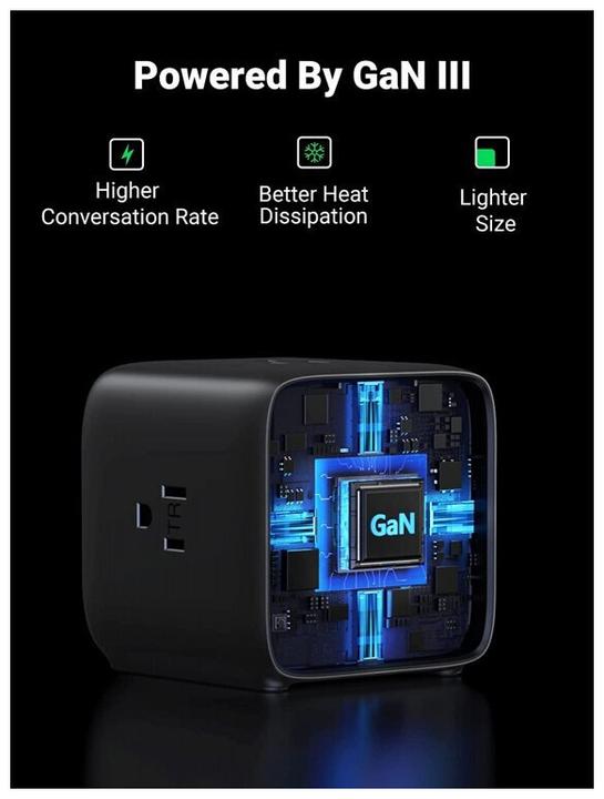 Produktbild Ugreen Cube CD268 (3 x, CEE 7/4, USB-A, USB-C, 1.80 m)