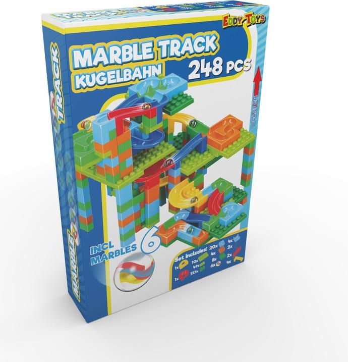Produktbild Eddy Toys Kunststoff Murmelbahn Murmel, 248 Stk.
