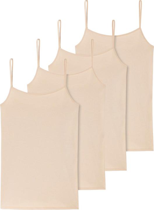 Actual product image Schiesser Pack of 4 95/5 Organic Spaghetti Top (38, M)