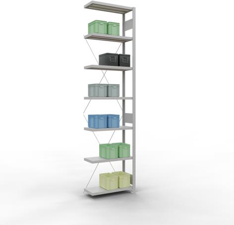 Actual product image Schulte Lagertechnik MULTIplus250 boltless bay system with cross brace