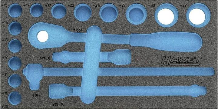 Actual product image HAZET 2C soft foam insert 163-358L