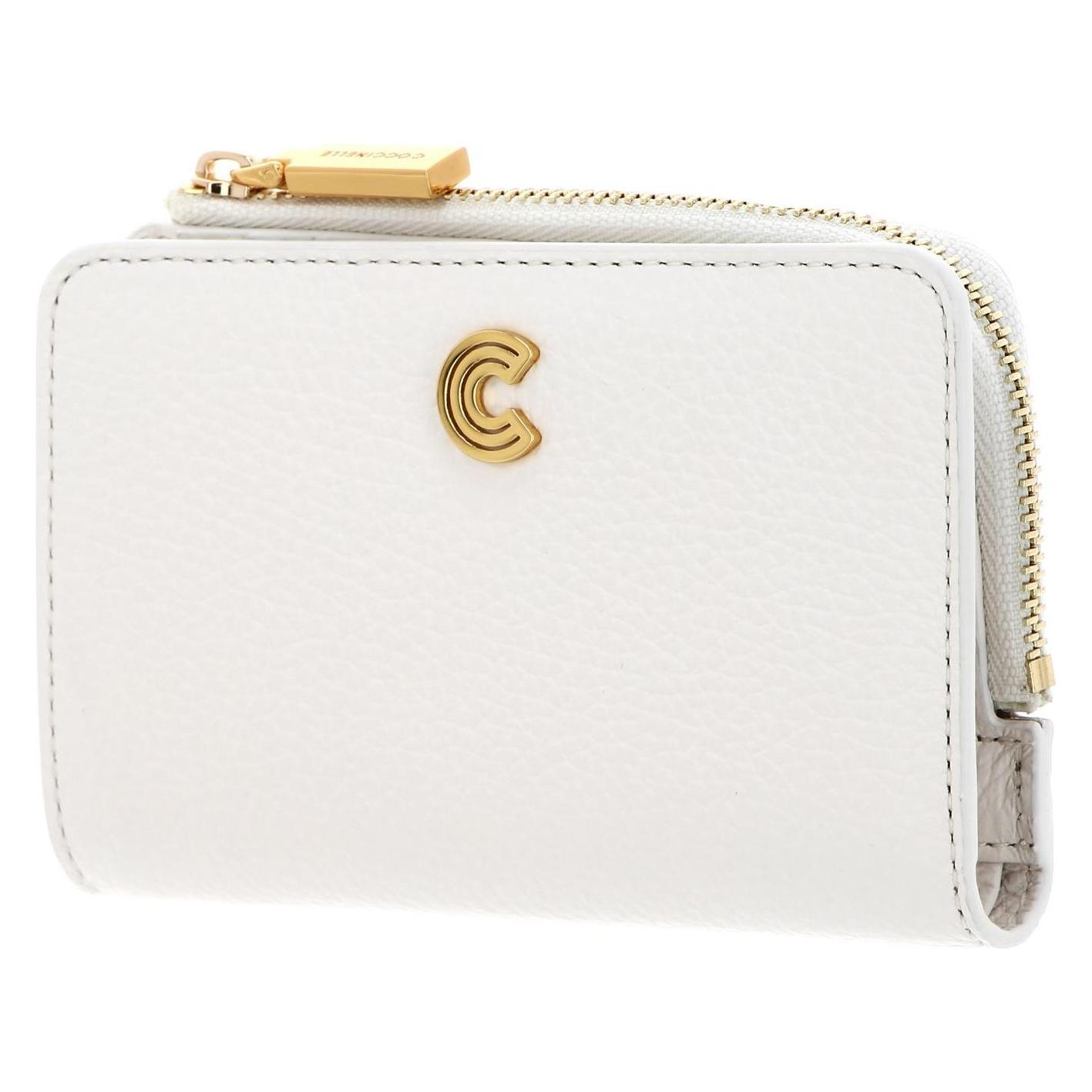 Coccinelle, Damen, Portemonnaie, Myrine Wallet Grained Leather, Beige