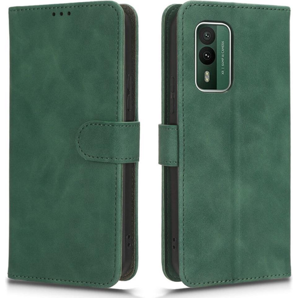 Cover-Discount Nokia XR21 - Etui in Wildleder Optik grün (Nokia XR21), Smartphone Hülle, Grün