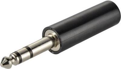 Immagine prodotto Tru Components Connettore jack 6,35 mm, diritto Numero di poli: 3 Stereo Black 1 pz.