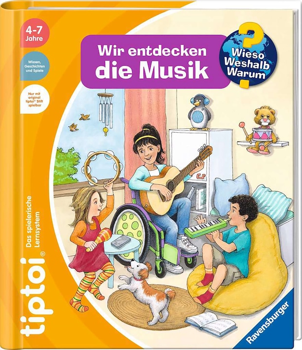Actual product image tiptoi Wieso? Weshalb? Warum? Wir entdecken die Musik (German, Guido Wandrey, Inca Friesian, 2023)