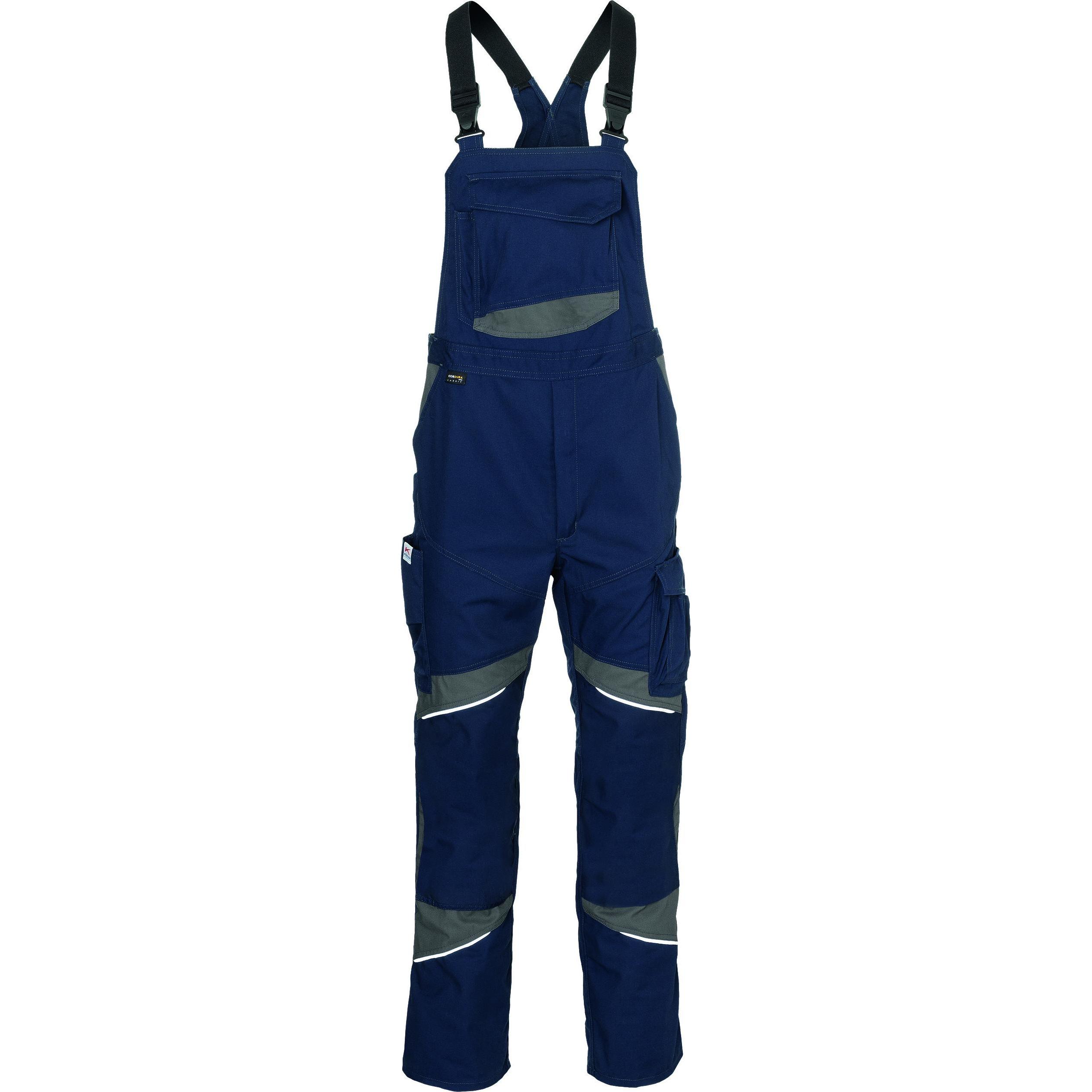 Kübler, Arbeitshose, Activiq Cotton+ Latzhose Dunkelblau/Anthrazit 110 (110)