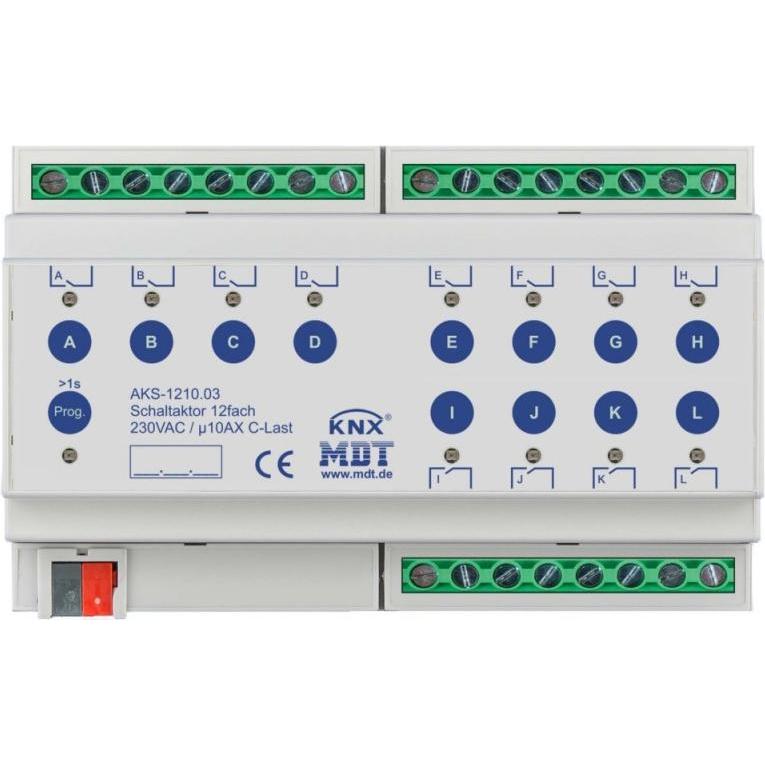 MDT, Aktor, AKS-1210.03 Schaltaktor 12fach 8TE (Schaltaktor)