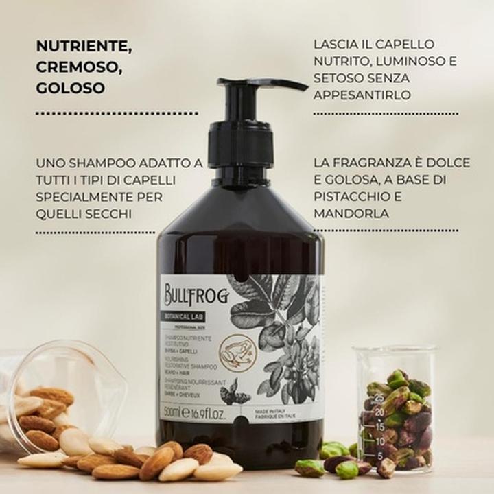 Image du produit Bullfrog - Shampooing Nourrissant Restoratif (500 ml, Shampoing liquide)