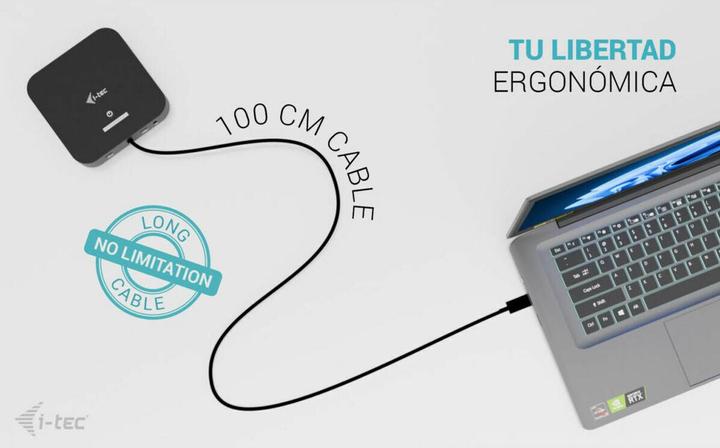 Produktbild i-tec USB-C 2X HDMI DOCK 100W (USB-C, 3 Ports)