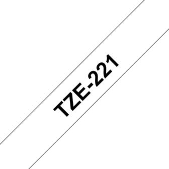 Actual product image Brother TZe-221 (0.90 cm, Black, White)
