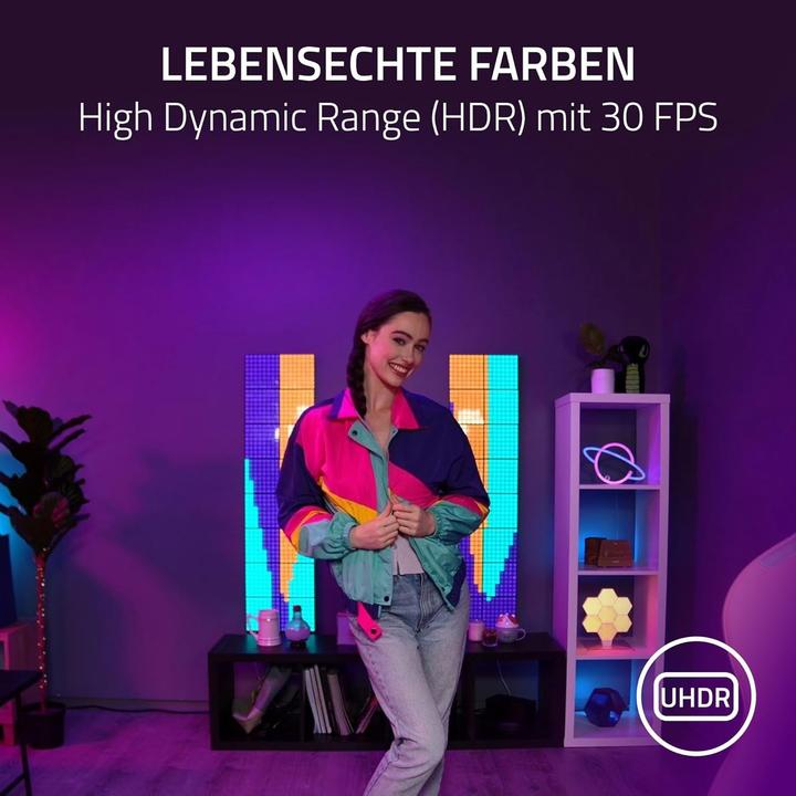 Produktbild Razer Ultra 4K Webcam mit UHDR, AI-Autofokus und Lichtsensor für Content-Erstellung und Streaming (8.85 Mpx)