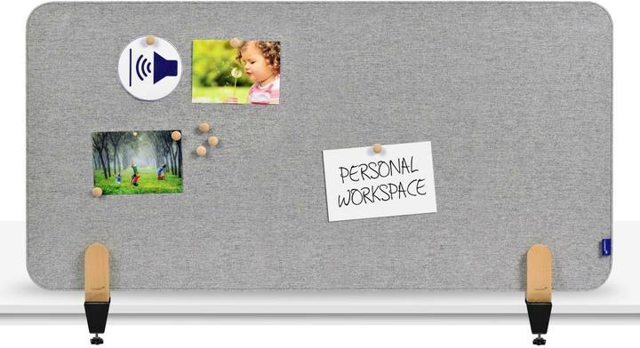 Produktbild Legamaster Schreibtischtrennwand ELEMENTS 60 x 120 cm, Grau (120 x 60 cm)