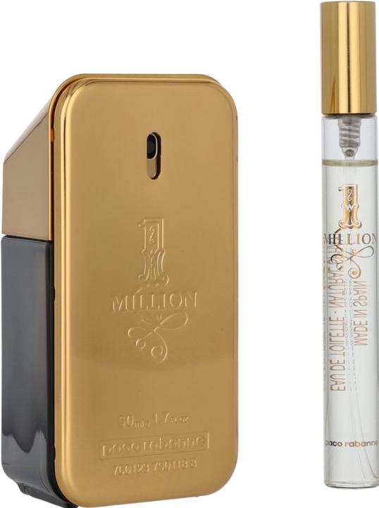 Immagine prodotto Paco Rabanne 1 Million Set regalo 50ml EDT + 5ml EDT Spray da viaggio per uomo (Set profumo)