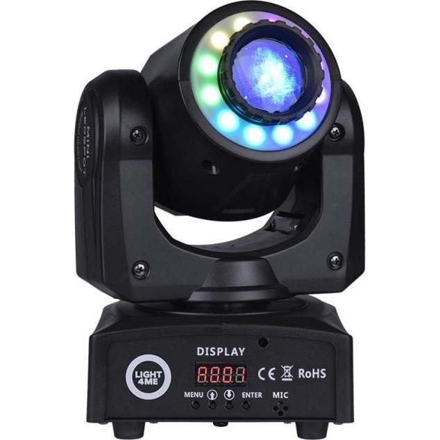 No Name LIGHT4ME 30 SPOT RING portatile a testa mobile di piccole dimensioni. (LED), Faro