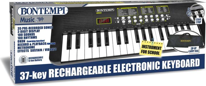 Bontempi Clavier électronique 37 touches Affichage LCD